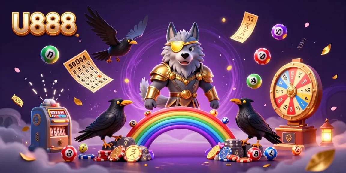 Engage in thrilling U888 lottery with colorful balls and jackpot excitement!