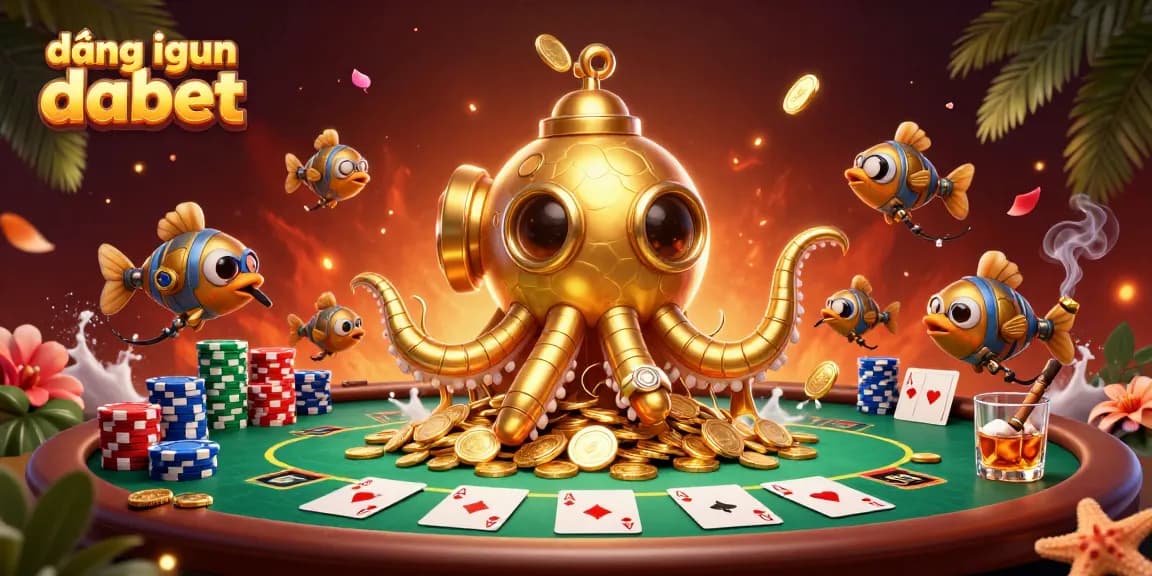 Engage in đăng nhập dabet with a vibrant, dynamic casino scene showcasing cards and a poker table.