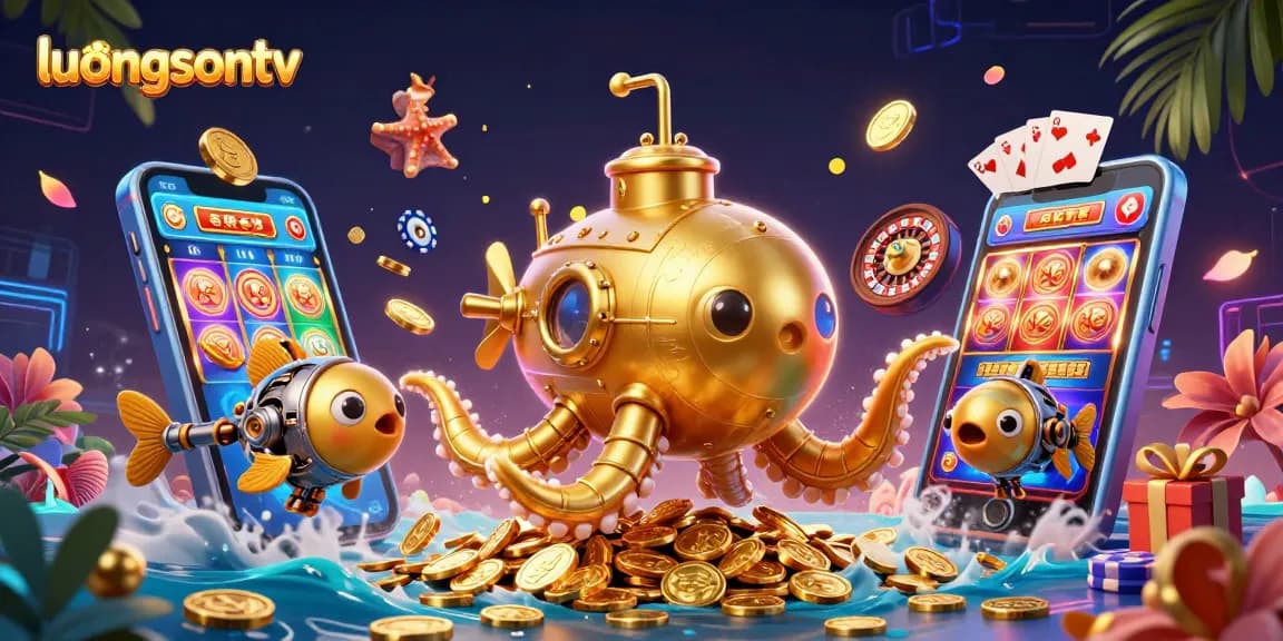Win big on luongsontv with vibrant illustrations of online slots and casino fun.