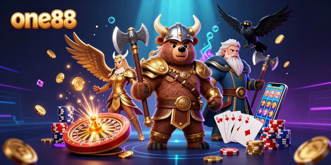 Experience the thrill of one88 with vibrant 3D characters and exhilarating casino elements in action.