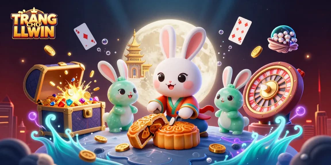 Experience TRANG CHỦ LLWIN with immersive gaming scenes featuring slot reels and poker elements.