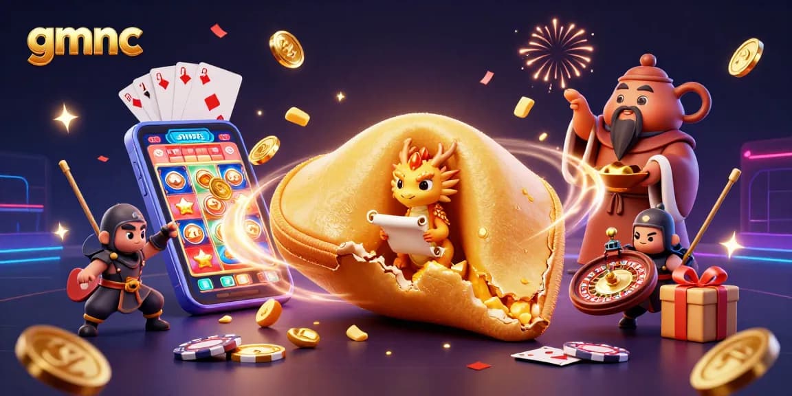 Experience gmnc through an enchanting casino scene with colorful games and magical characters.