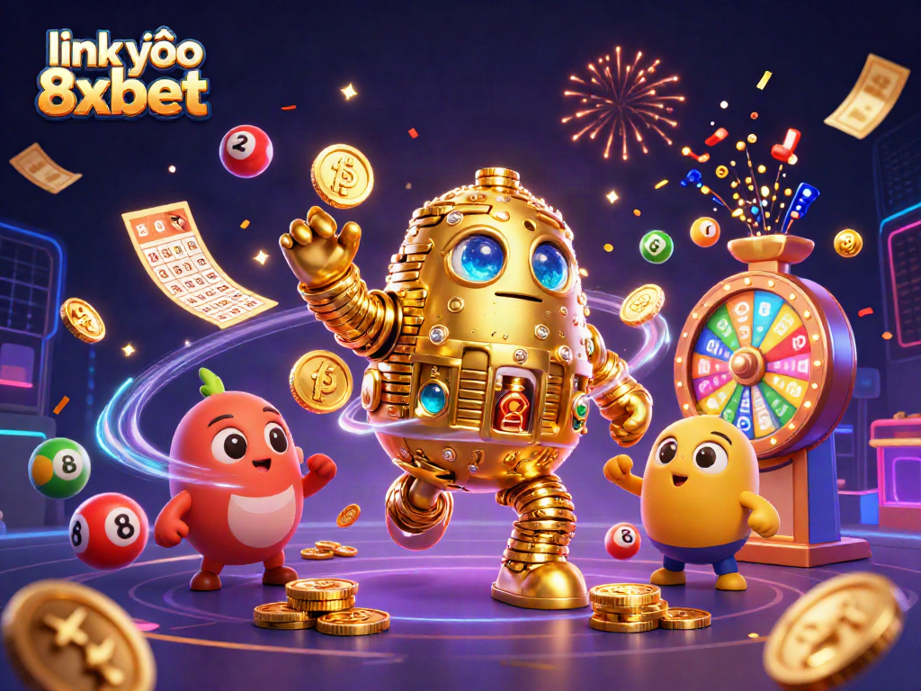 Play exciting games at link vào 8xbet with vibrant lottery balls, golden tickets, and a mystical golem!