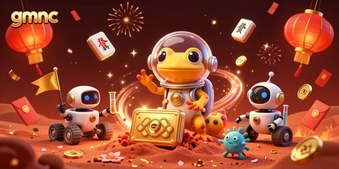 Uncovering the gmnc gaming world with a Martian gecko in a vibrant casino scene.
