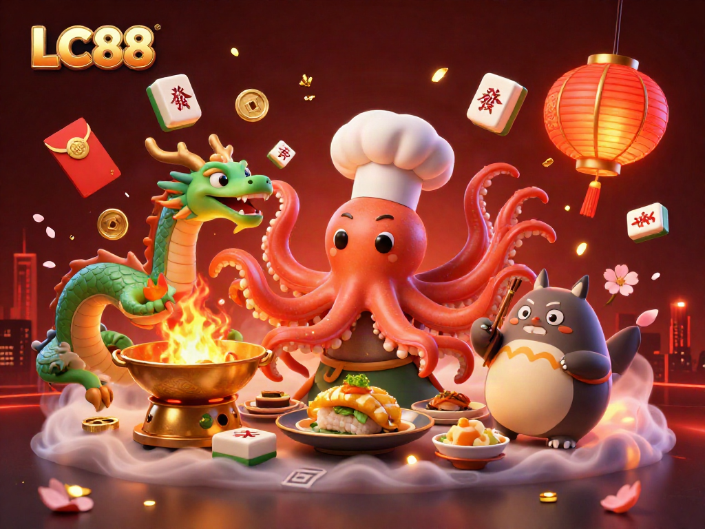 Experience the thrill of LC88 with vibrant 3D characters and captivating casino elements.
