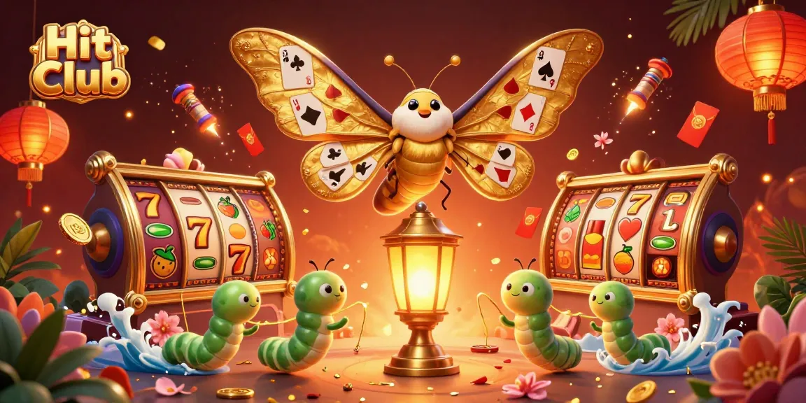 Experience the vibrant Hit Club with a stunning illustration depicting gaming excitement and casino luck.