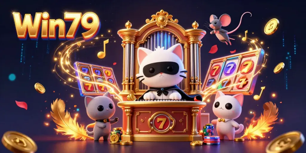 Experience the enchanting world of Win79 casino games with vibrant characters and dazzling elements.