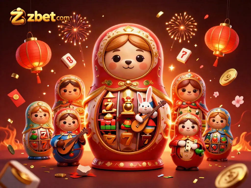 Experience thrilling gameplay with zbet com's vibrant 3D illustration showcasing slot reels and dynamic casino characters.