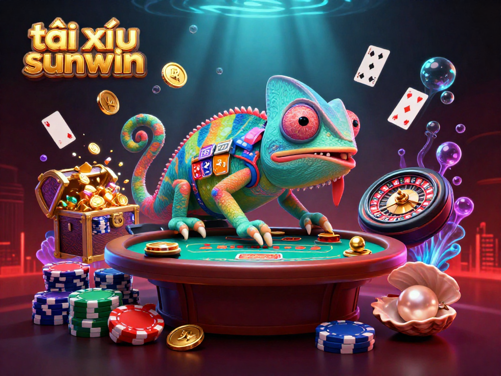 Engage with tài xỉu sunwin 20 through dynamic casino action and colorful 3D illustration.