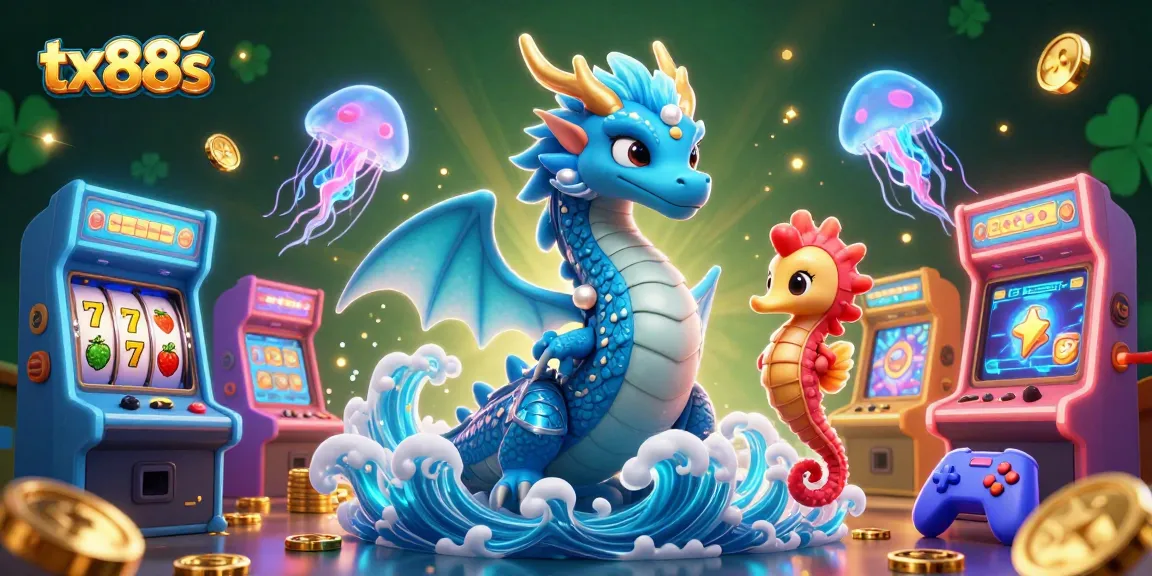 Spin the reels like a pro with tx88s, featuring colorful 3D casino elements and a vibrant atmosphere.
