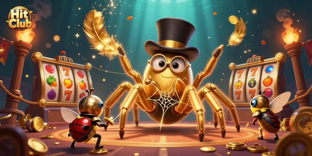 Engage with Hit Club Casino's thrilling adventures featuring a golden tarantula and courageous knight.