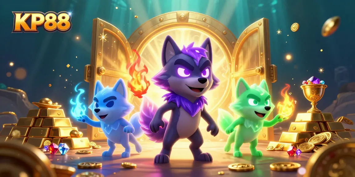 Experience the thrill of KP88 with dynamic casino elements and glimmering treasures.