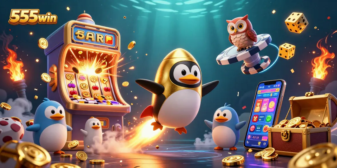 Experience thrilling wins with 555win's vibrant casino scene featuring rich gaming elements and golden rewards.