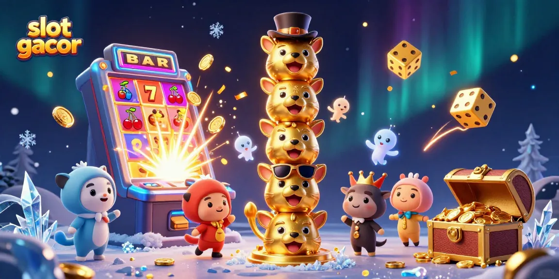 Experience slot gacor action with vibrant 3D elements, golden totem, and jackpot explosion.