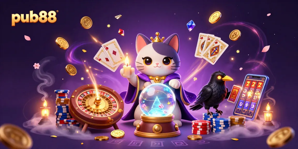 Win big with pub88 while exploring a mystical casino scene filled with fortune and luck!