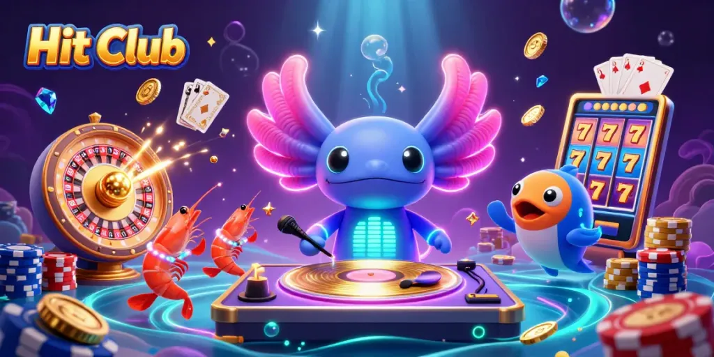 Engage with the vibrant world of Hit Club while spinning slot reels and enjoying casino thrills.