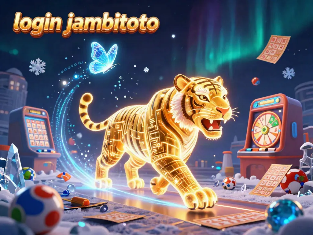 Engage with exciting lottery gameplay at login jambitoto featuring a dynamic golden tiger amidst lottery elements.