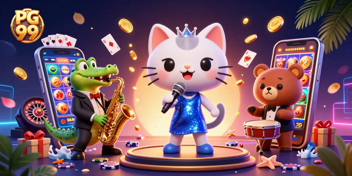 Experience the excitement of PG 99 with engaging casino characters and vibrant game elements.