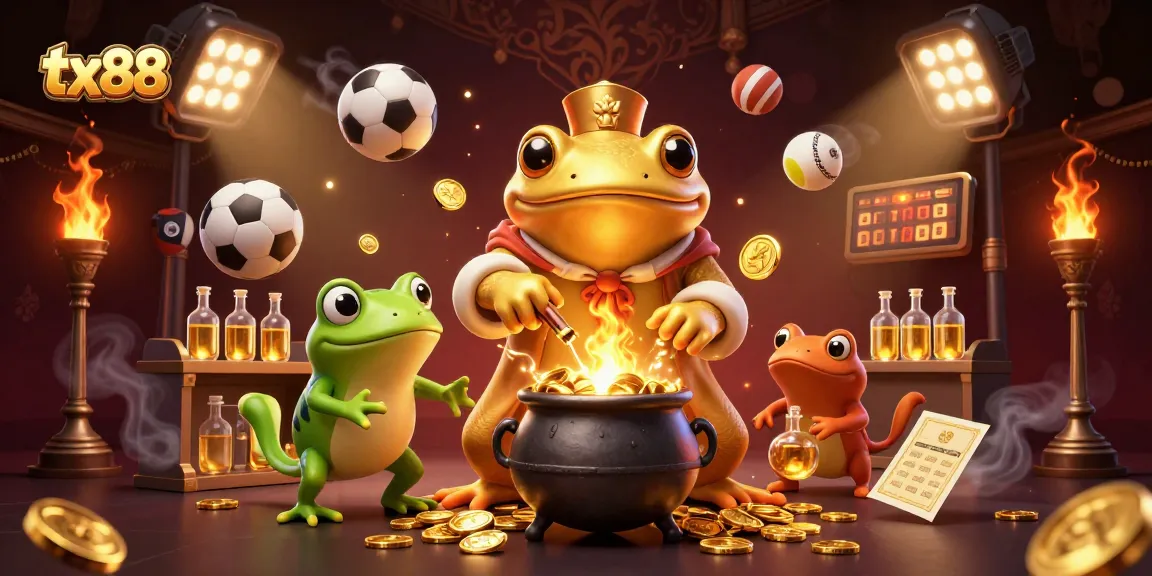 Engage in thrilling bets with tx88 while witnessing alchemical wonders in this dynamic casino scene.