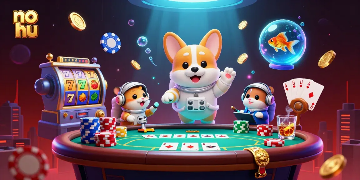 Experience thrilling gameplay as no hu slots spin towards jackpot victories in a vibrant casino scene.