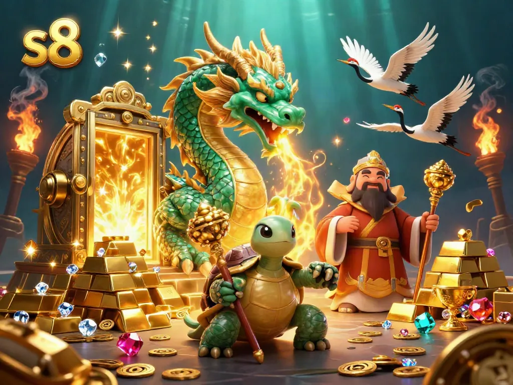 Experience thrilling wins and vibrant gaming action with s8's rich casino elements in 3D.