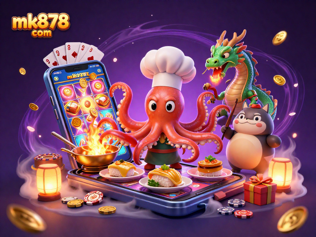 Experience thrilling gameplay at mk878 com with exciting slots and dynamic casino elements in a vibrant 3D scene.