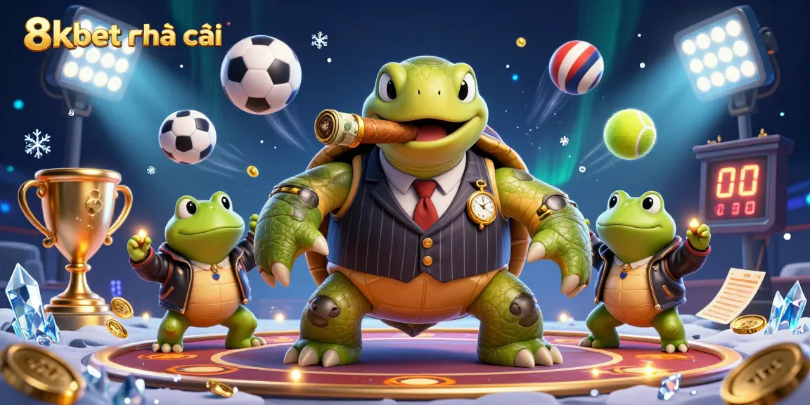 8xbet nhà cái offers an engaging gaming experience with vibrant illustrations of casino life.