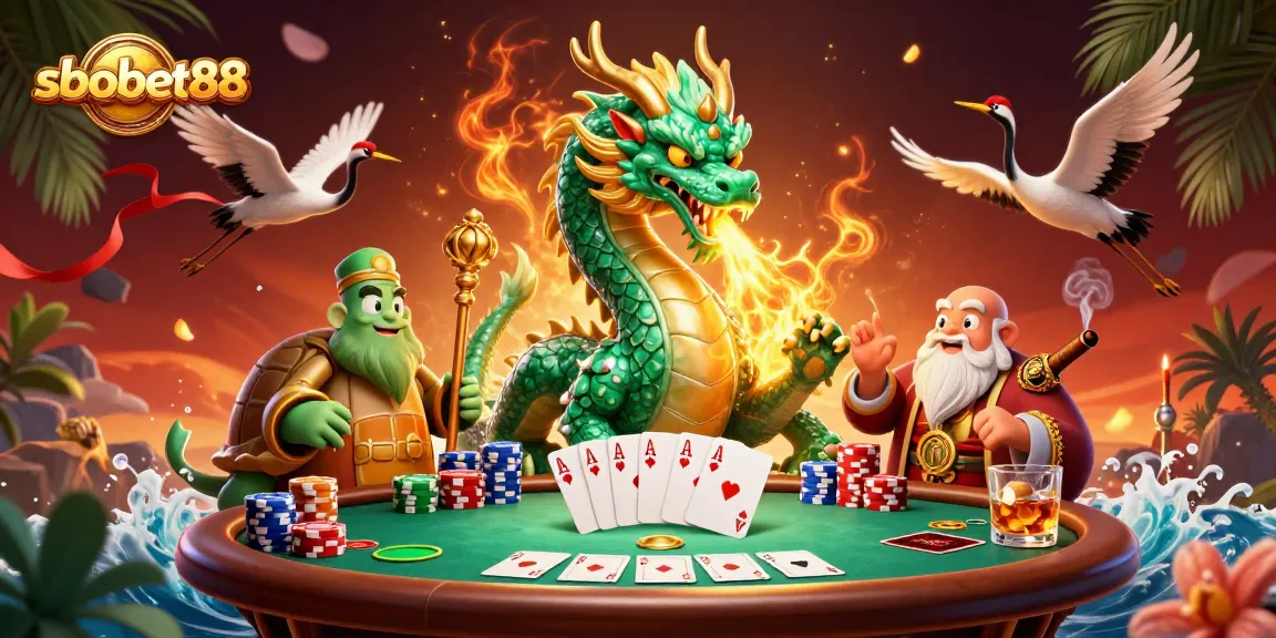 Bet on sbobet88 and celebrate winning with thrilling dragon, turtle sage, and lucky cranes.