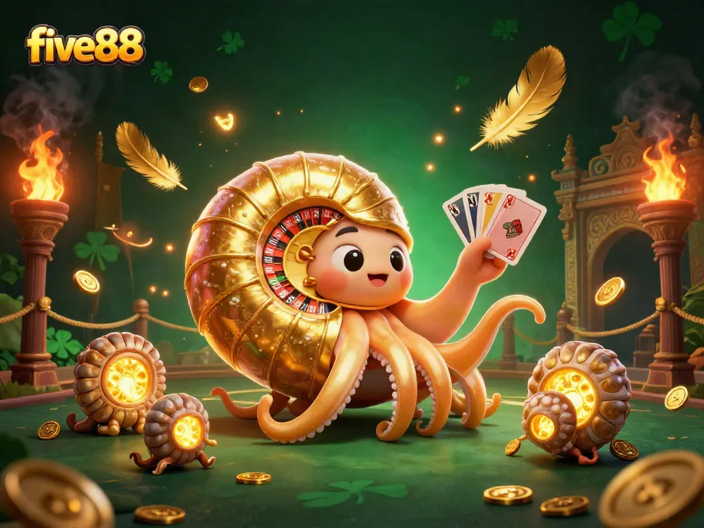 Experience exhilarating action at five88 with a vibrant 3D nautilus roulette scene, showcasing thrilling casino dynamics.