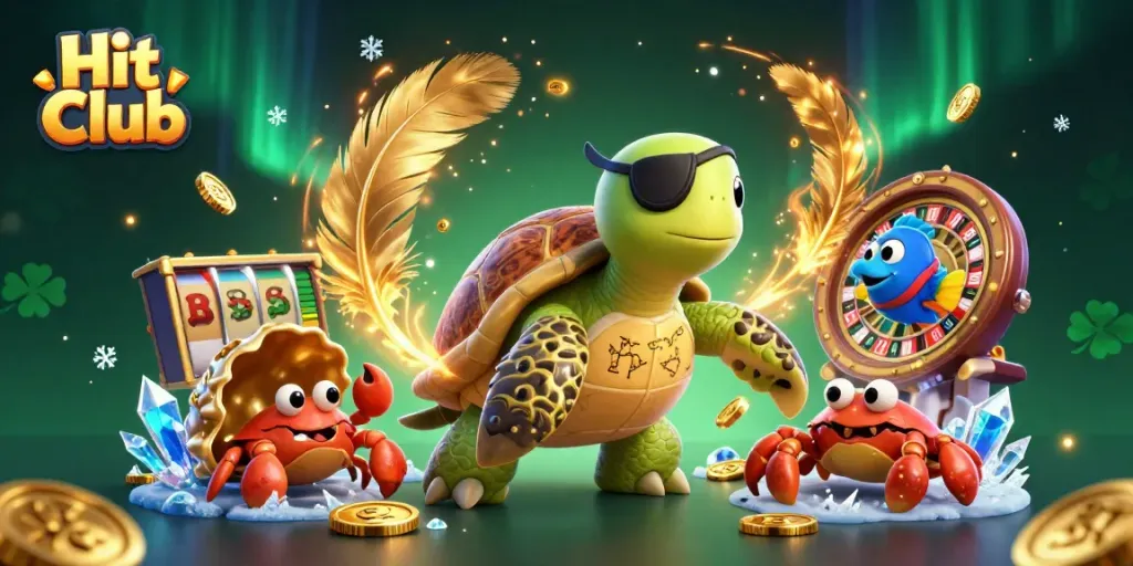 Experience the thrill of gambling at Hit Club with pirate-themed characters and rich casino elements.