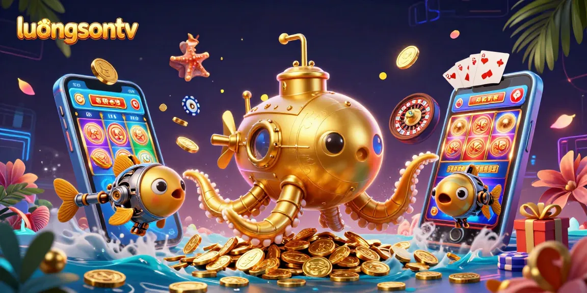 Win big on luongsontv with vibrant illustrations of online slots and casino fun.