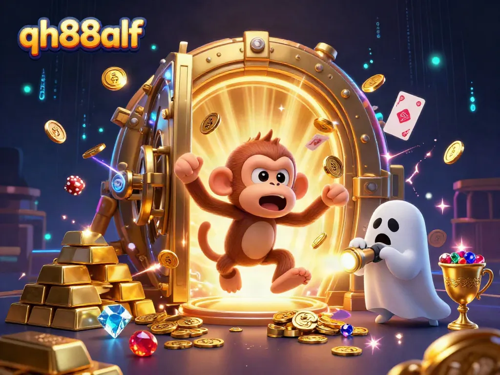 Engage with exciting promotions and gameplay at QH88, showcasing a lively casino scene with captivating golden elements.