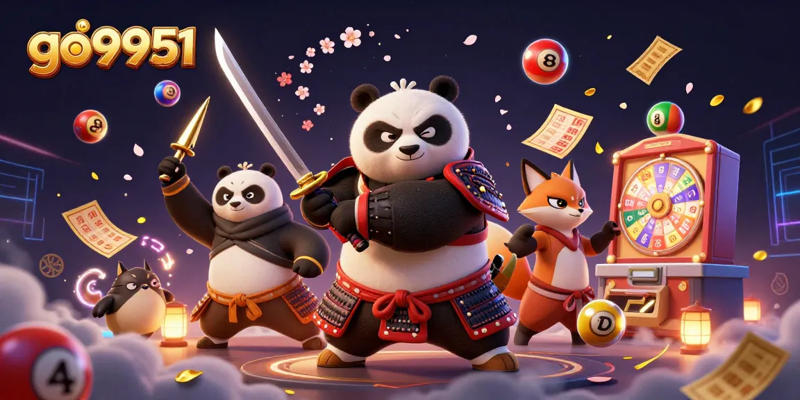 Engage in thrilling gaming adventures with go9951, featuring dynamic lottery elements and colorful characters.
