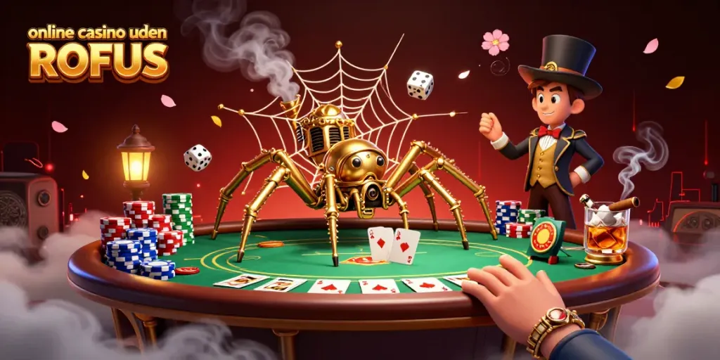 Engage with exciting gameplay in an online casino uden ROFUS environment, featuring vibrant characters and casino elements.