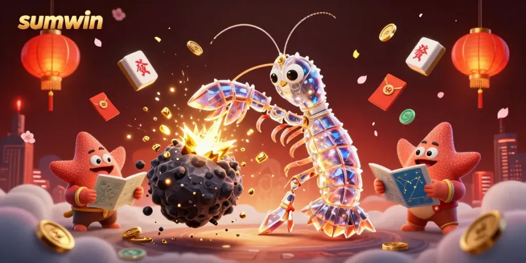 Engage in thrilling gameplay with sumwin, showcasing a vibrant 3D gaming scene filled with wealth and excitement.