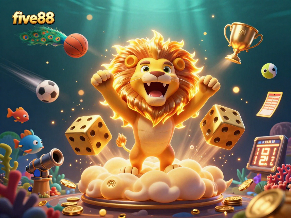 Experience thrilling fish shooting action at five88 with dynamic sea-themed gaming elements.