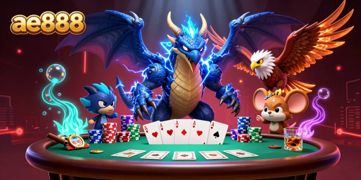 Join the excitement of ae888 gaming with vibrant characters and thrilling poker elements!