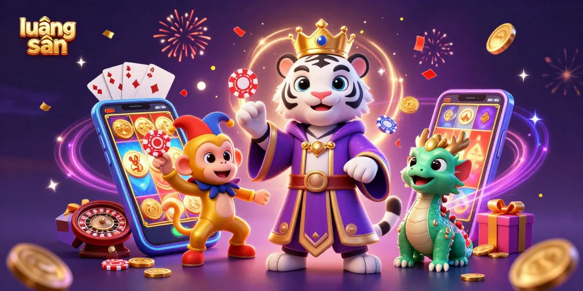 Experience thrilling winnings on lương sơn with dynamic characters and vibrant casino elements.