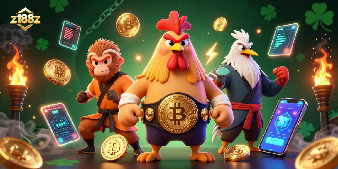 Experience z188z casino excitement with vibrant characters and dynamic game elements in a thrilling 3D rendering.