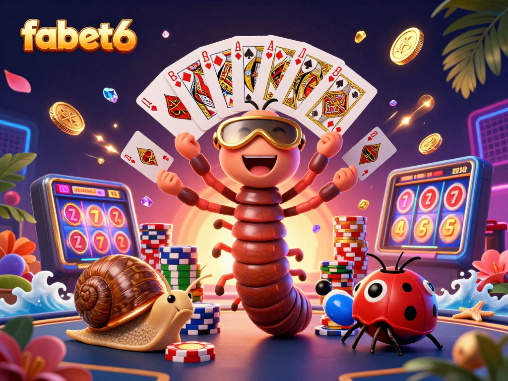 Experience vibrant gambling excitement at fabet6 with a playful dealer and dynamic game elements.