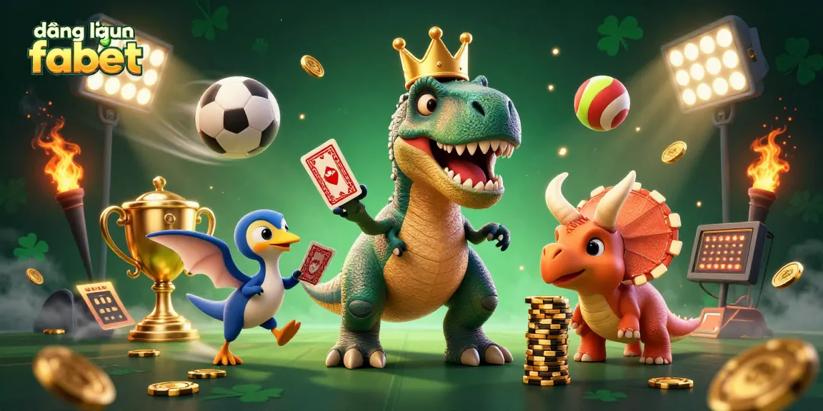 Experience seamless đăng nhập fabet with fun 3D characters in a vibrant casino setting.