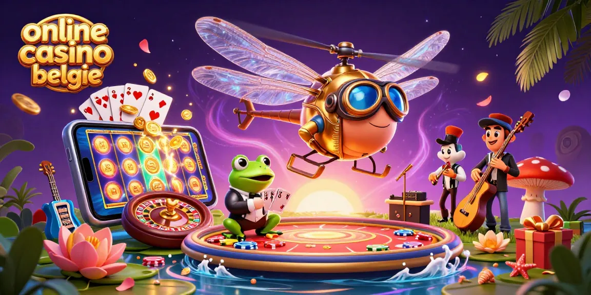 Experience excitement at an online casino belgie with thrilling games, vibrant coins, and engaging characters.