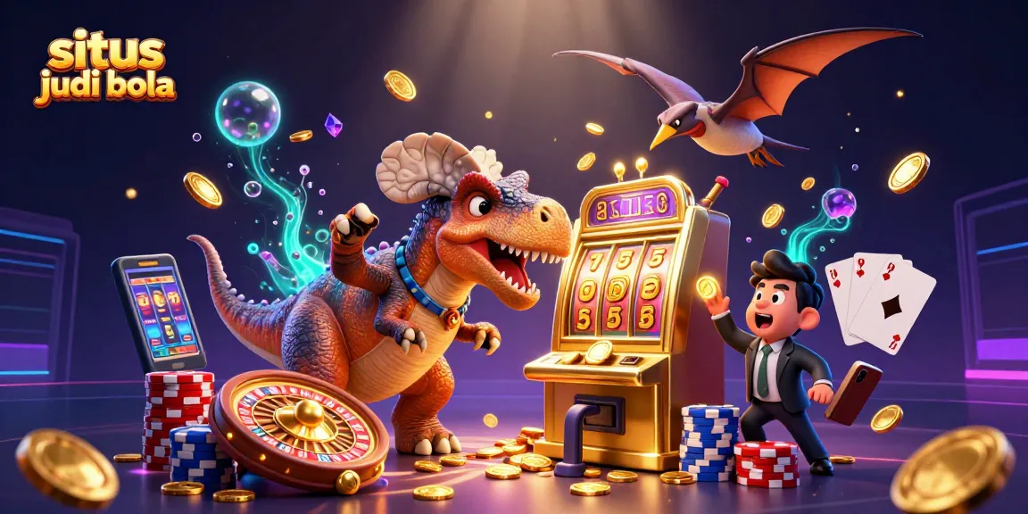 Menghadirkan situs judi bola yang dinamis, melihat dinosaurus mengalahkan mesin slot emas dalam suasana mendebarkan.