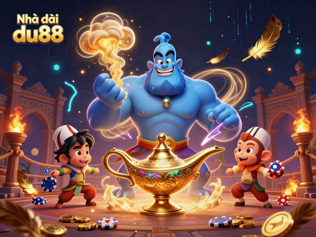 Experience thrilling gaming with Nhà cái du88's spectacular casino scene, featuring interactive elements.