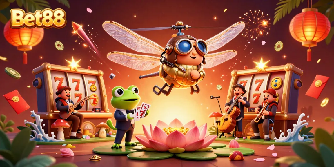 Experience thrilling entertainment at Bet88 with dynamic card games and lively casino scenes.