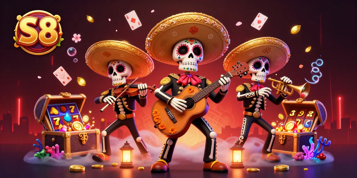 S8 captivates players with a vibrant mariachi band amidst exploding jackpots and underwater treasures.