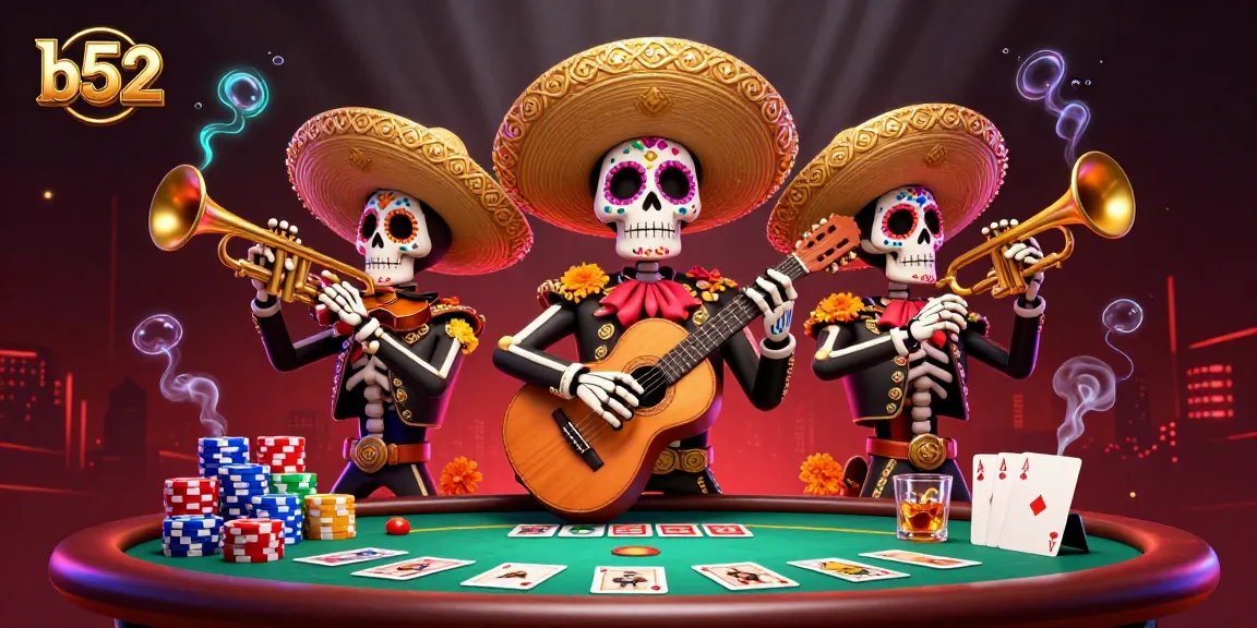 Engage with b52 poker action featuring vibrant mariachis and colorful chips.
