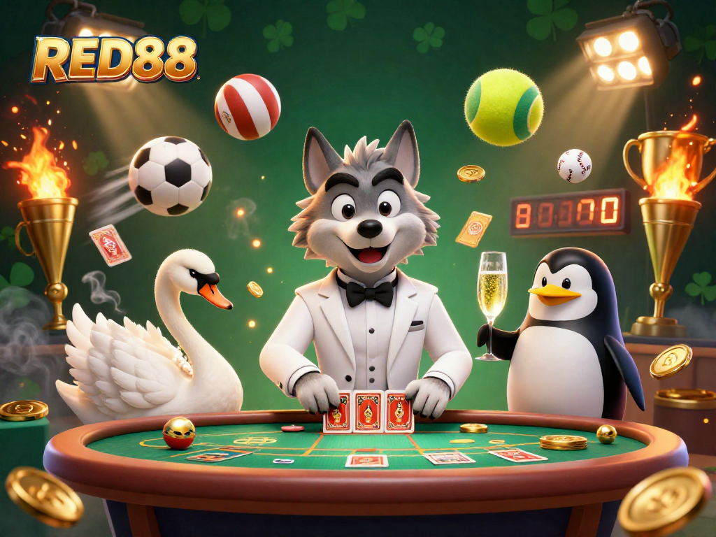 Engage with the thrilling games at RED88, featuring dynamic sports elements and vibrant characters.