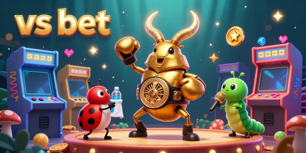Bettors engage with vibrant casino games featuring colorful characters in a dynamic vs bet scene.