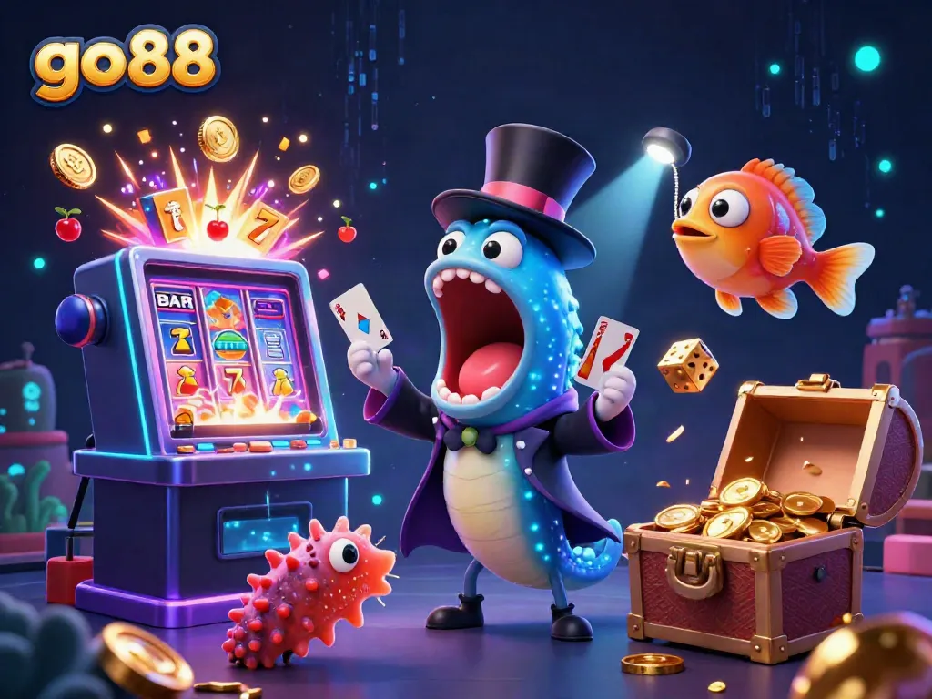 Experience thrilling go88 gameplay with a magical undersea scene bursting with action and luck.
